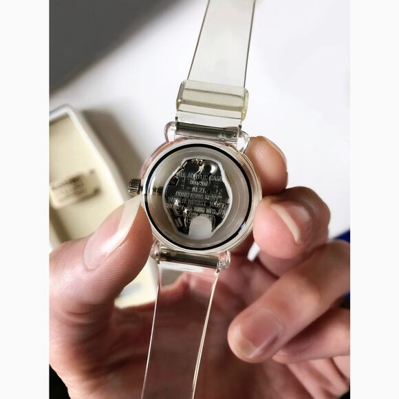 Snoopy Red Baron Flying Ace Clear Analog Quartz Vintage Wrist Watch w Case, NWOT - Picture 3 of 6